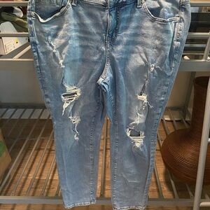 Torrid distressed skinny jeans